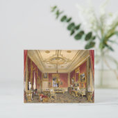 女王のプライベートな居間、ウィンザー城。 ポストカード (スタンド正面)