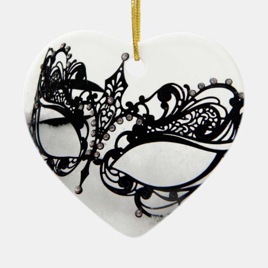 女王のマスク セラミックオーナメント (正面)