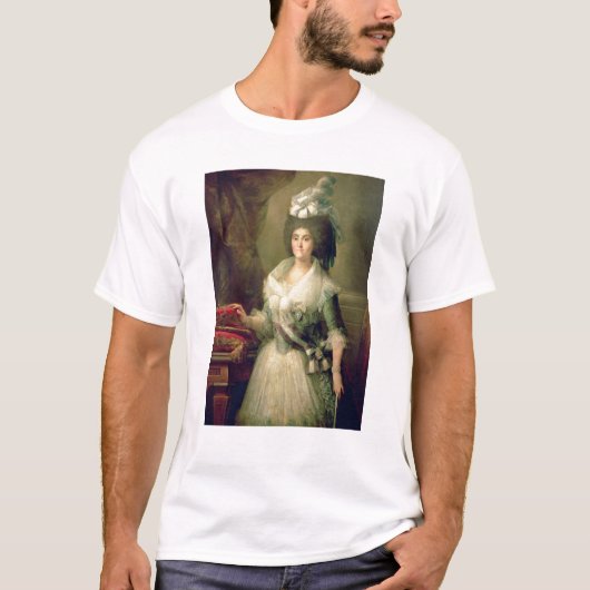 女王のマリアルイザポートレート Tシャツ (正面)