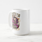 女王のロデオピンク、女性のカーボーイギフト、女の子ボス コーヒーマグカップ (正面左)