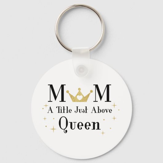 女王の上にタイトルを付ける キーホルダー (正面)
