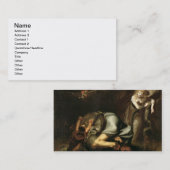 「女王の仮面劇」からの魔法使いの場面はによるあります 名刺 (正面/裏面)