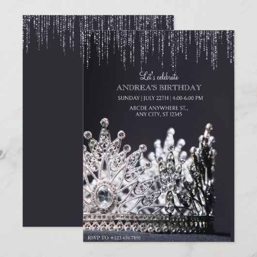 女王の冠 招待状 (正面/裏面)