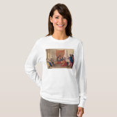 女王の前にEleuterylidaひざまずくPoliphilus Tシャツ (正面フル)