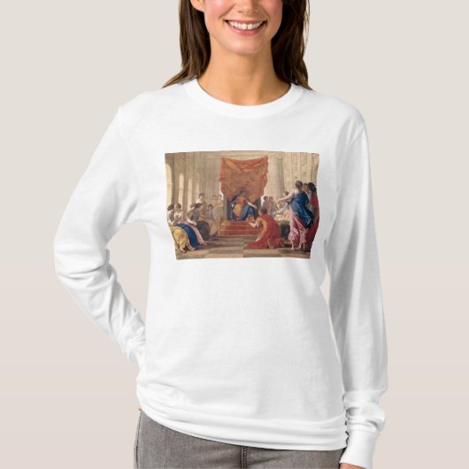 女王の前にEleuterylidaひざまずくPoliphilus Tシャツ (正面)