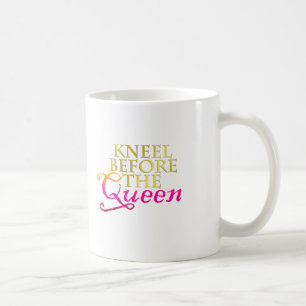 女王の前のKneel コーヒーマグカップ
