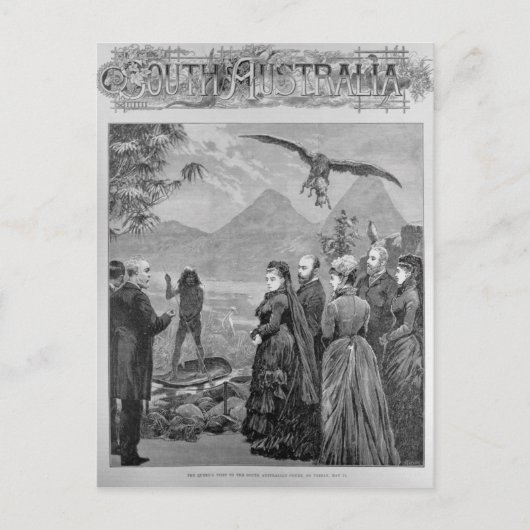 女王の南オーストラリア裁判所訪問 ポストカード (正面)