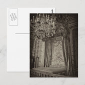 女王の寝室であるシャトー・ベルサイユ ポストカード (正面/裏面)