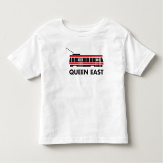 女王の東の(トロント)市街電車の幼児のTシャツ トドラーTシャツ