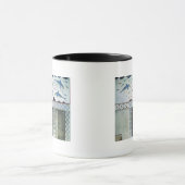 女王の浴室のイルカのフレスコ画 マグカップ (中央)