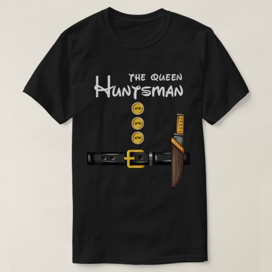 女王の狩猟小人ハロウィーンのおもしろい衣装 Tシャツ (デザイン正面)