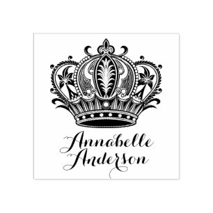 女王の王冠の個人用設定 ラバースタンプ