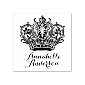 女王の王冠の個人用設定 ラバースタンプ