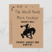 女王の球の招待 インビテーションポストカード (正面/裏面)