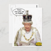 女王の英語ではない ポストカード (正面/裏面)