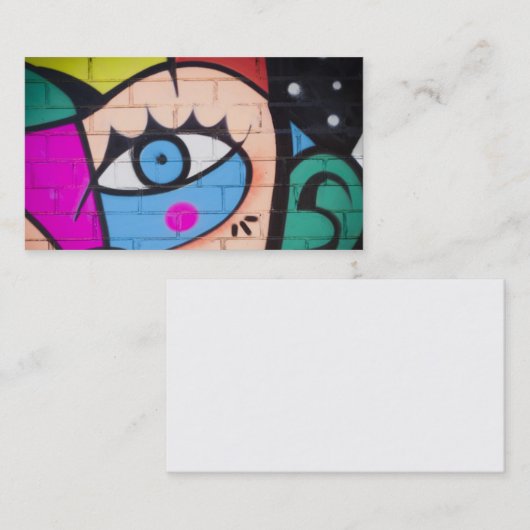 女王の西の落書き/通りの芸術 名刺 (正面/裏面)