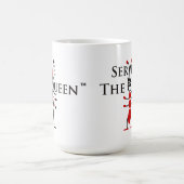 女王の赤くおよび黒い蟻のマグに役立って下さい コーヒーマグカップ (中央)