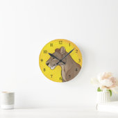 女王の雌ジシ ラウンド壁時計 (ホーム)