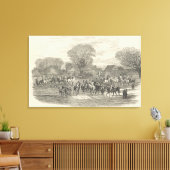 女王の鹿の猟犬：会う、アイレスベリー キャンバスプリント (インサイチュ (リビング))