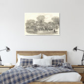 女王の鹿の猟犬：会う、アイレスベリー キャンバスプリント (インサイチュ (寝室))