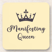 女王の黒い文字を現す コースター (正面)