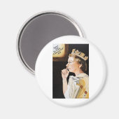 女王の「鼻」彼女はダイヤモンドの年を選んだ。 マグネット (正面/裏面)