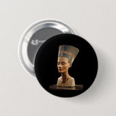 女王のNefertitiバスト 缶バッジ (正面&裏面)