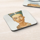女王のNefertiti、スタッドからの正面図バスト、 コースター (左側)