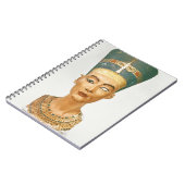 女王のNefertiti、スタッドからの正面図バスト、 ノートブック (左側)
