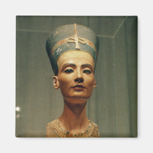 女王のNefertiti、正面図バスト マグネット