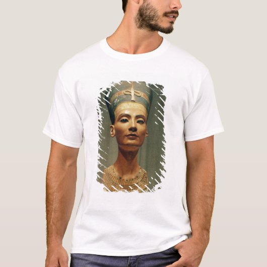 女王のNefertiti、正面図バスト Tシャツ (正面)