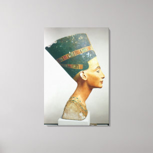 女王のNefertiti、studiからの側面図バスト、 キャンバスプリント