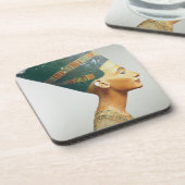 女王のNefertiti、studiからの側面図バスト、 コースター (左側)