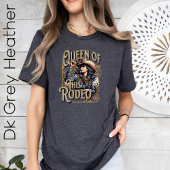 女王のRodeo Tee,女性のカーボーイギフト，女の子ボス Tシャツ