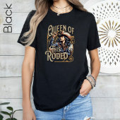 女王のRodeo Tee,女性のカーボーイギフト，女の子ボス Tシャツ