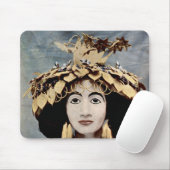女王のShub広告によって擦り切れたなスメル人の頭飾り マウスパッド (マウス)