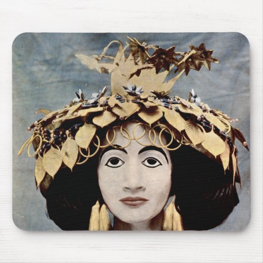 女王のShub広告によって擦り切れたなスメル人の頭飾り マウスパッド (正面)