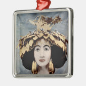 女王のShub広告によって擦り切れたなスメル人の頭飾り メタルオーナメント (左)