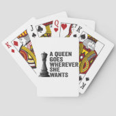 女王はチェスの好きな人が欲しいおもしろいところへ行く トランプ (裏面)