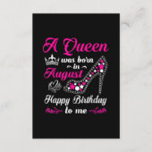 女王は女生まれ性の威厳がある誕生日 エンクロージャーカード (正面)