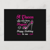 女王は女生まれ性の威厳がある誕生日 案内ポストカード (正面)