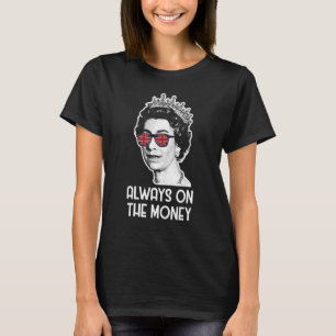 女王は常に金の白金のジュビリーを着ている Tシャツ