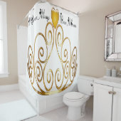 女王は王冠のシャワー・カーテンを常に身に着けています シャワーカーテン (インサイチュ)