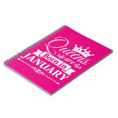 「女王は生まれ一月だ ノートブック (左側)