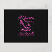 女王は生まれ誕生日ギフト威厳がある女性だった 案内ポストカード (正面)