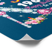 女王は1969生まれ年7月に幸せ53誕生日 ポスター (角)