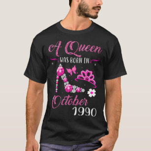 女王は1990生まれ年10月31歳 Tシャツ