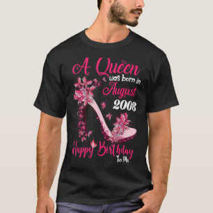 女王は2008生まれ年に高いヒール15Birに入った Tシャツ