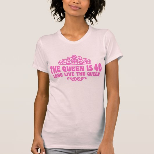 女王は40 Tシャツ (正面)