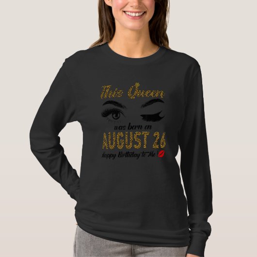 女王は8月26日に生まれる 女王は Tシャツ (正面)